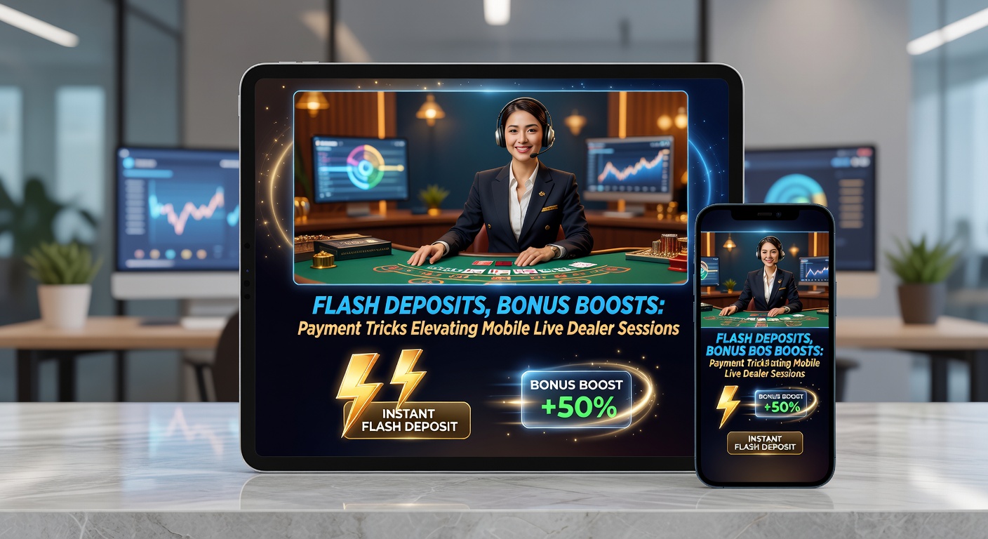 Grafik mit Bonus-Boost-Pfeilen und mobilen Zahlungssymbolen während einer Live-Roulette-Session